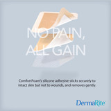 ComfortFoam Foam Dressing 8 X 8 Inch Without Border Film Backing Silicone Face Square Sterile, 44880, Pack of 1