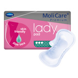 MoliCare Premium Lady Pads Bladder Control Pad 5-51/2 X 13 Inch Moderate Absorbency Polymer Core One Size Fits Most, 168644, Bag of 14