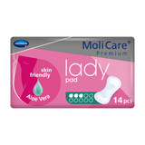 MoliCare Premium Lady Pads Bladder Control Pad 5-51/2 X 13 Inch Moderate Absorbency Polymer Core One Size Fits Most, 168644, Case of 168