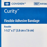 Curity Adhesive Strip Fabric Tan 1-1/2 X 3 Inch Sterile, 44106, Box of 30