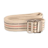 dynarex Gait Belt 60'' White, Pastel Stripe Design, Cotton, Metal Buckle, Pack of 1 STDSFLVB Dynarex® 1123224_EA
