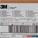 Cohesive Bandage 3M™ Coban™ 1 Inch x 5 Yard Self-Adherent Closure Blue NonSterile Standard Compression 1581B Case of 30 5795001 3M™ Coban™ 222000_CS