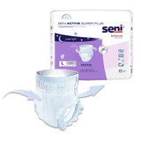 Seni Active Super Plus Absorbent Underwear Pull On with Tear Away Seams Adult Large Unisex Disposable Heavy Absorbency, S-LA08-AP1, Pack of 8
