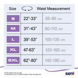 Seni Active Super Plus Absorbent Underwear Pull On with Tear Away Seams Adult Large Unisex Disposable Heavy Absorbency, S-LA08-AP1, Pack of 8