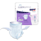 Seni Active Super Plus Absorbent Underwear Pull On with Tear Away Seams Adult X-Large Unisex Disposable Heavy Absorbency, S-XL07-AP1, Case of 28
