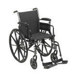 McKesson Lightweight Wheelchair, Adjustable Arm Height, Swing-Away Foot Rest, 18'' Seat Width, 35 lbs. Product Weight, Pack of 1 703170000 McKesson 1128892_EA