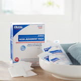 Dukal Non-Adherent Dressing 2 X 3 Inch Sterile 1 per Pack, 123, Box of 100