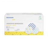 Adhesive Spot Bandage McKesson Kids 1 Inch Plastic Round Kid Design Assorted Prints Sterile 16-4832-17 Case/2400 16-4837 MCK BRAND 1110981_CS Adhesive Spot Bandage McKesson Kids 1 Inch Plastic Round Kid Design Assorted Prints Sterile 16-4832-17 Case/2400 16-4837 MCK BRAND 1110981_CS