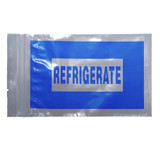 Reclosable Bag 6 X 9 Inch LDPE Clear / Blue Zipper Closure, F20609BREF, Case of 1000