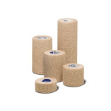 Cohesive Bandage Medi-Rip 4 Inch x 5 Yard Standard Compression Self-adherent Closure Tan NonSterile 25400000 Case of 96 67147 Hartmann 443868_CS