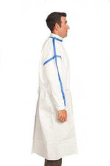 Cleanroom Gown X-Large White Sterile Disposable TCBA54ST-XL Carton/50 260 TrueCare Biomedix 1136420_CT