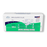 Seni Super Plus Incontinence Brief Adult Regular Unisex Disposable Heavy Absorbency, S-RE25-BP1, Case of 75