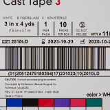Cast Tape McKesson 3 Inch x 12 Foot Fiberglass White 115-3 Box of 10 13792 McKesson 733690_BX