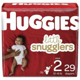 Unisex Baby Diaper Huggies Little Snugglers Size 2 Disposable Moderate Absorbency 49697 Case/116 10205 Kimberly Clark 1128673_CS