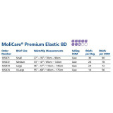 Unisex Adult Incontinence Brief MoliCare Premium Elastic 8D Large Disposable Heavy Absorbency 165473 Bag/24 16-CP6 Hartmann 1174292_BG