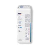 Seni Active Super Absorbent Underwear Pull On with Tear Away Seams Adult Large Unisex Disposable Moderate Absorbency, S-LA18-AS1, Pack of 18