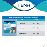 TENA ProSkin Absorbent Underwear Pull On with Tear Away Seams Adult Large Male Disposable Moderate Absorbency, 73530, Bag of 18