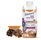 Ensure Max Protein Nutrition Shake Oral Supplement Café Mocha Flavor Liquid 11 oz. Reclosable Carton, 66893, Case of 12