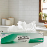 Kimtech Science Kimwipes Delicate Task Wipe Light Duty 144 Count Dispenser Box 14-7/10 X 16-3/5 Inch NonSterile Disposable, 34256, Box of 1