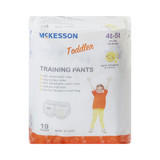 McKesson Unisex Toddler Training Pants Pull On with Tear Away Seams Size 4T to 5T Disposable Heavy Absorbency, TP-4T5T, Case of 4