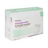 McKesson Absorbent Underwear Pull On with Tear Away Seams Adult Large Unisex Disposable Heavy Absorbency, UWEXTLG, Bag of 14