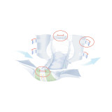 Unisex Adult Incontinence Brief Seni Super Plus Small Disposable Heavy Absorbency S-SM12-BP1 Pack/12 6100280 TZMO USA Inc 1163827_PK