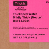 Thickened Water Thick-It Clear Advantage 8 oz. Bottle Unflavored Ready to Use Nectar Consistency B451-L9044 Each/1 121072208 Kent Precision Foods 734893_EA