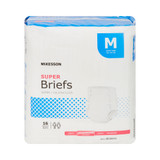 McKesson Incontinence Brief Adult Medium Unisex Disposable Moderate Absorbency, BR30643, Case of 96
