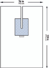 Orthopedic Drape McKesson U-Drape with Split 76 W x 110 L Inch Sterile 183-I80-09178-S Pack of 1