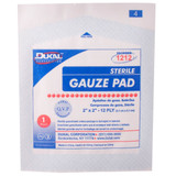 Dukal Gauze Sponge 2 X 2 Inch 12-Ply Sterile 1 per Pack, 1212, Box of 100