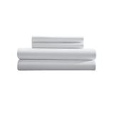 ed Sheet Flat Sheet 66 W x 104 L Inch White Cotton 55% / Polyester 45% Reusable V21-66043E One Dozen