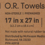 O.R. Towel McKesson 17 W X 27 L Inch Blue NonSterile 16-6000-B Case/100 RES018 MCK BRAND 1118996_CS