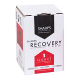 Sharps Recovery System Mailback Sharps Container Red Base 4-1/2 L X 4-1/2 W X 7 H Inch Vertical Entry 0.25 Gallon, 10100-012, Case of 12