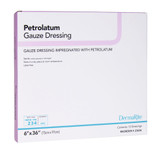 DermaRite Petrolatum Impregnated Dressing Rectangle 6 X 36 Inch Sterile, 23636, Pack of 1