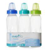 Baby Bottle Evenflo Classic 8 oz. Plastic 1219311C Pack/3 13-3227 Evenflo 1149238_PK Baby Bottle Evenflo Classic 8 oz. Plastic 1219311C Pack/3 13-3227 Evenflo 1149238_PK