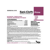 Sani-Cloth Prime Surface Disinfectant Cleaner Premoistened Germicidal Manual Pull Wipe 50 Count Individual Packet Alcohol Scent NonSterile, U13195, Box of 50