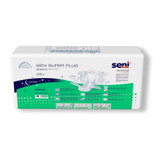 Seni Super Plus Incontinence Brief Adult Medium Unisex Disposable Heavy Absorbency, S-ME25-BP1, Pack of 25