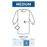 Non-Reinforced Surgical Gown with Towel McKesson Medium Blue Sterile AAMI Level 3 Disposable 183-I90-8010-S1 Pack/1 111907500 MCK BRAND 1104451_PK