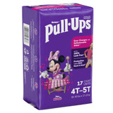 Pull-Ups Female Toddler Training Pants Size 4T to 5T Disposable Moderate Absorbency, 51357, Pack of 17