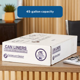 McKesson Trash Bag 45 gal. 1.1 mil 38 X 58 Inch Gray Extra Heavy Plus Duty Star Seal Bottom Coreless Roll, BR3858XHVG, Case of 100