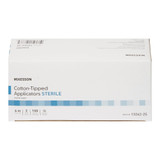 McKesson Swabstick Cotton Tip Plastic Shaft 6 Inch Sterile 2 per Pack, 13262-2S, Case of 1000