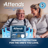 Unisex Adult Absorbent Underwear Attends Bariatric Pull On with Tear Away Seams 3X-Large Disposable Heavy Absorbency AU60 Pack/10 55000 ATTENDS HEALTHCARE PRODUCTS 1184056_PK