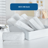 McKesson Trash Bag 45 gal. 0.90 mil 40 X 46 Inch Clear Extra Heavy Plus Duty Star Seal Bottom Coreless Roll, BR4046MDC, Case of 100