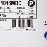 McKesson Trash Bag 45 gal. 0.90 mil 40 X 46 Inch Clear Extra Heavy Plus Duty Star Seal Bottom Coreless Roll, BR4046MDC, Case of 100