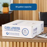 McKesson Trash Bag 16 gal. 0.70 mil 24 X 32 Inch Clear Extra Heavy Duty Star Seal Bottom Coreless Roll, BR2432MDC, Case of 500