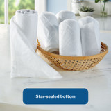 McKesson Trash Bag 16 gal. 0.70 mil 24 X 32 Inch Clear Extra Heavy Duty Star Seal Bottom Coreless Roll, BR2432MDC, Case of 500