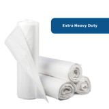 McKesson Trash Bag 16 gal. 0.70 mil 24 X 32 Inch Clear Extra Heavy Duty Star Seal Bottom Coreless Roll, BR2432MDC, Case of 500