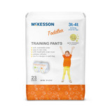 McKesson Unisex Toddler Training Pants Pull On with Tear Away Seams Size 3T to 4T Disposable Heavy Absorbency, TP-3T4T, Case of 4