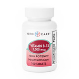 Vitamin Supplement Geri-Care 1000 mcg Strength Tablet 100 per Bottle 896-01-GCP Case/12 441502 MCK BRAND 1108648_CS