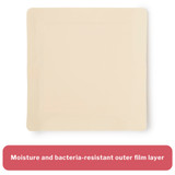 McKesson Foam Dressing 7 X 7 Inch With Border Film Backing Acrylic Adhesive Square Sterile, 16-4673, Box of 10